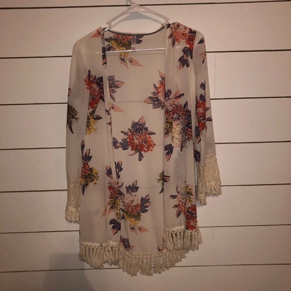 Xhilaration Sweaters - floral cardigan